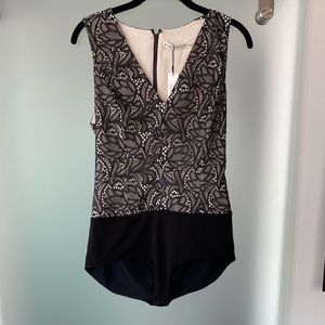 Alice and Olivia lace bodysuit